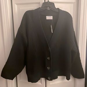 Black 4 button cardigan
